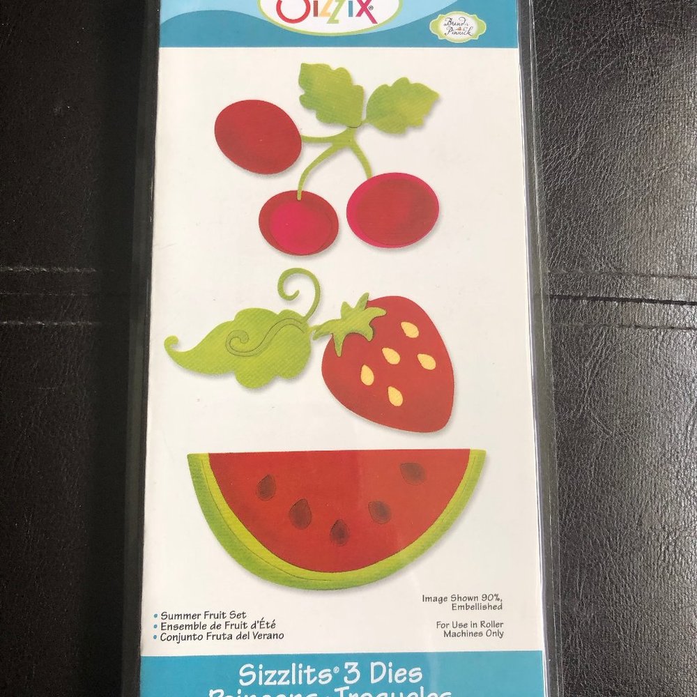 Sizzix Sizzlits Summer Fruits Die *NIB*